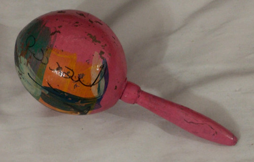 Maraca dipinta mano dal - a,
