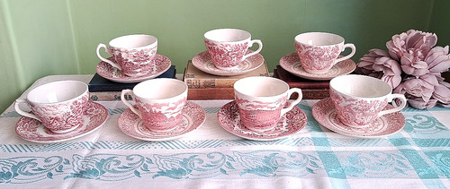 Vintage mismatched pink - pink, &
