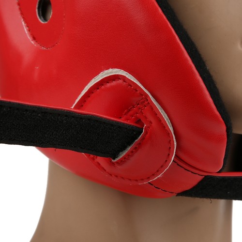 Casco boxe rosso pu - rosso,