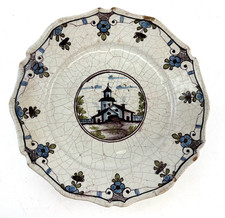 Piatto Nevers XVIII maiolica