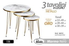 SET 3 TAVOLINI TAVOLO SALOTTO