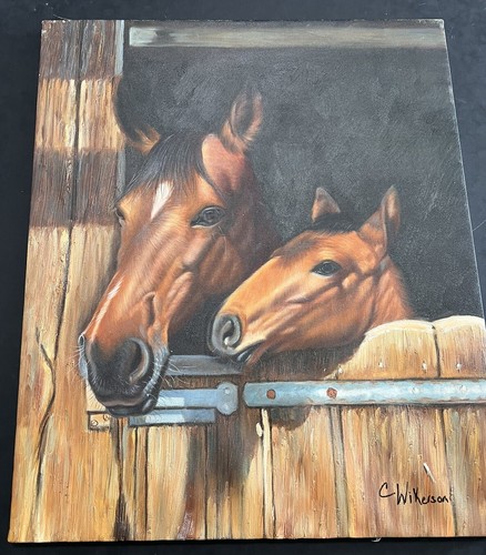 Dipinto olio cavallo - , 20x24