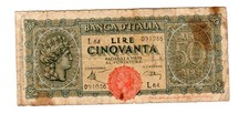 Italie ITALY ITALIA Billet 50