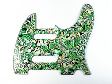 4 Ply Guitar Pickguard For Fender Nashville Telecaster Tele- Green  Pearl