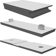 Mounting Bracket for THULE Ocean 200 Roof Box with Security Straps