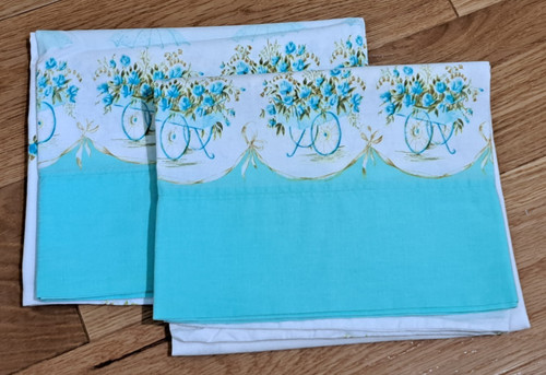 Federe vintage petite roses - vintage,