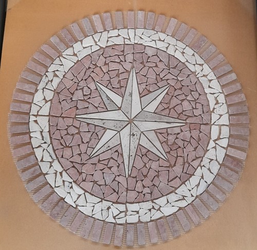 Mosaico rosone marmo - mosaico, in