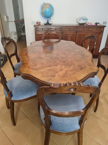 Antico tavolo legno noce - antico,