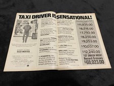 TAXI DRIVER 1976 pubblicità Robert De Niro, Martin Scorsese, Jodie Foster, Harvey Keitel