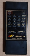 Telecomando TV vintage nero AUDIOVOX - testato, funzionante, batterie NUOVE
