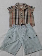 Burberry Short jeans t-shirt jacket shirt junior age 1- 2 12 mesi bambino baby 