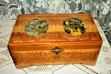 Portagioie vintage in legno di