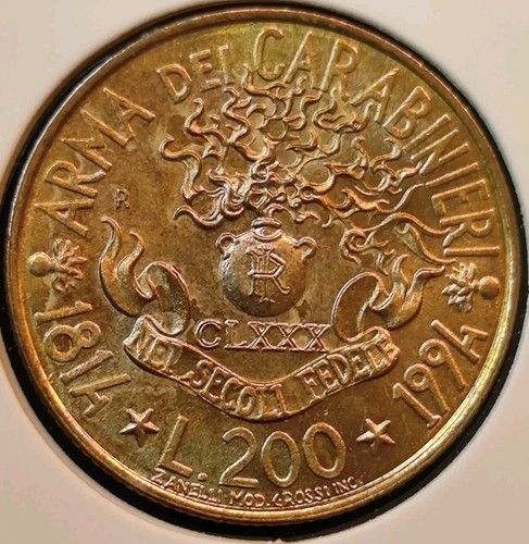 Italia 200 lire - italia, 1994