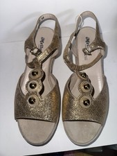 MELLUSO Slingback Sandals Gold