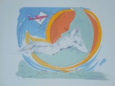 Ugo attardi litografia - ugo,