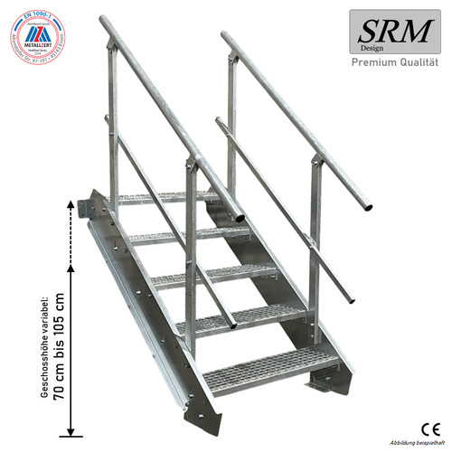 Scala acciaio gradini - acciaio,