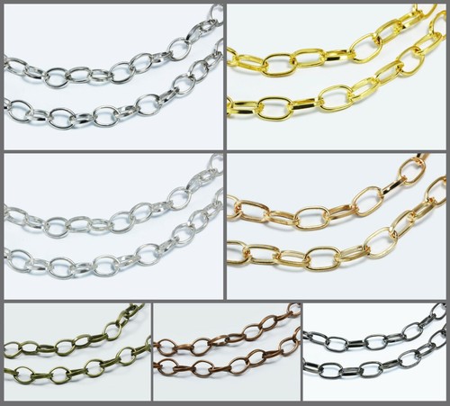 Catena metallo 6x8mm - metallo,