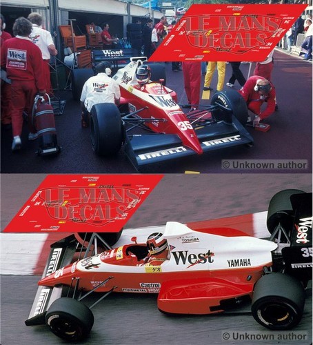 Decals zakspeed 891 monaco - zakspeed, gp
