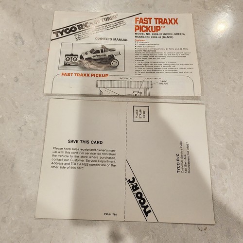 Vintage tyco fast traxx pickup - vintage,