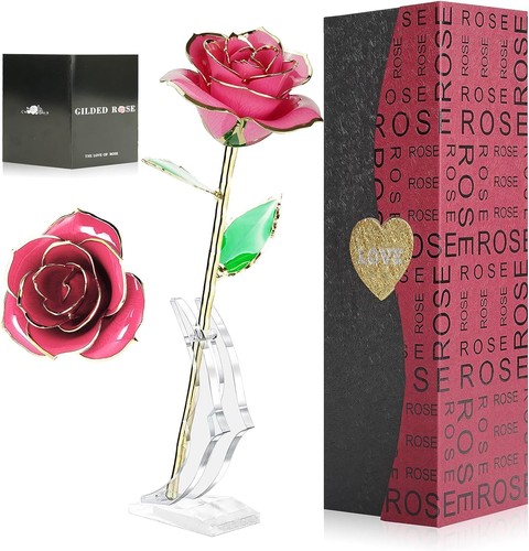 Rosa eterna placcato - placcato, 24k
