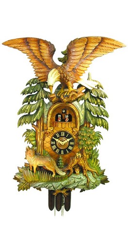 Orologio cucù volpe aquila - volpe,,