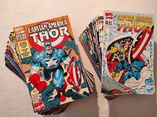 CAPITAN AMERICA E THOR 0/31 + CAP AMERICA 1 RISTAMPA+CARDS MARVEL ITALIA EDICOLA
