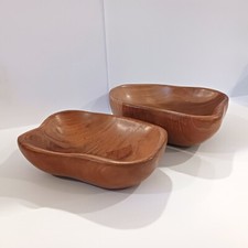 Set di 2 Ciotole in Legno CM