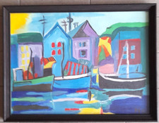 QUADRO ARTE NAIF PAESAGGI