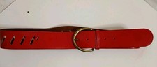 Cintura Vintage Pelle Rossa cn