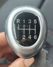 per BMW F30 F31 F32 F34 POMELLO LEVA DEL CAMBIO 6 MARCE PELLE MANOPOLA CUFFIA