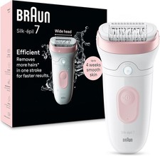 Braun Silk-épil 7 Depilatore Donna, Epilatore Elettrico Donna Con Testina Ampia