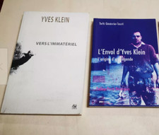 LOTTO 2 LIBRI + CD - YVES KLEIN - SAGGI SULL'ARTE IN LINGUA FRANCESE - RARI 