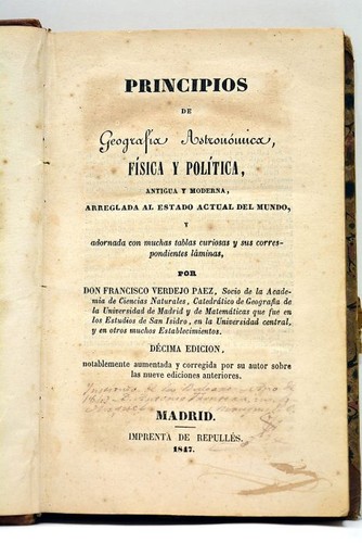 Livre ancien verdejo geografia - livre,