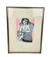 Giuseppe Migneco acquaforte acquerellata a mano 39/100