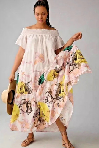 Maxi abito anthropologie maeve - anthropologie,