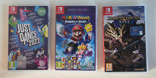 NINTENDO SWITCH -MONSTER HUNTER RISE-MARIO RABBIDS-JUST DANCE - LOTTO GIOCHI