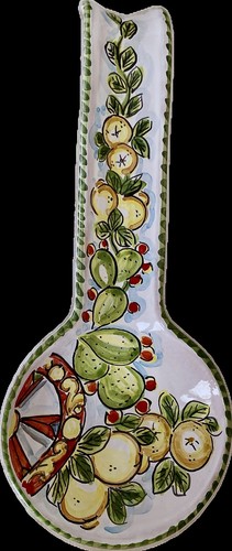 Poggia mestolo in ceramica - mestolo,