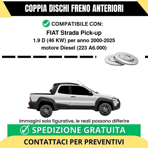 Coppia dischi freno anteriori - dischi,