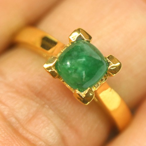 Anello smeraldo verde naturale - anello,