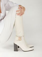 Scarpe da donna scarpa stivali alti Laura Biagiotti tacco alto sopra ginocchi