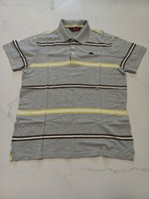 Polo grigia e gialla taglia XL in cotone Kappa
