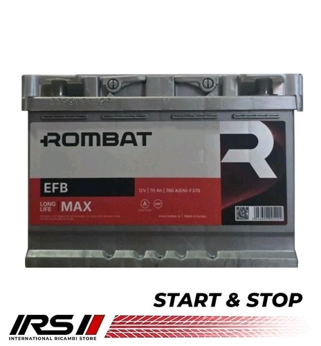 Batteria start stop rombat - batteria,