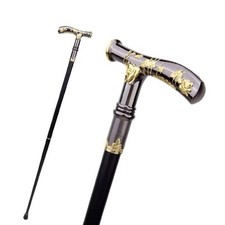 Golden Black Panda Compass