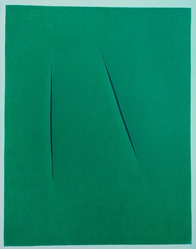 Lucio fontana litografia - lucio,
