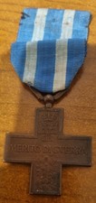 Croce al merito di guerra 1° guerra mondiale Con Nastrino Originale