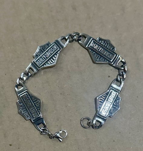 Stainless bracelet harley bar - stainless,