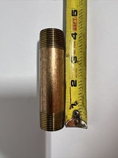Nipplo per tubo in ottone