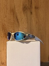Occhiali da sole Oakley placca lenti blu OutDoor stile Gorpcore Y2K giunzione minuto