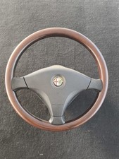22878 Volante sterzo Alfa Romeo 156 dal 2000 al 2002  In legno cod 50459098