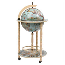 Mappamondo Bar Legno Eucalipto